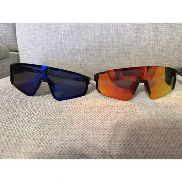 3 Pk Mens Wrap Around Sport Sunglasses Polarized Driving Fishing Running NEW - Picture 2 of 4